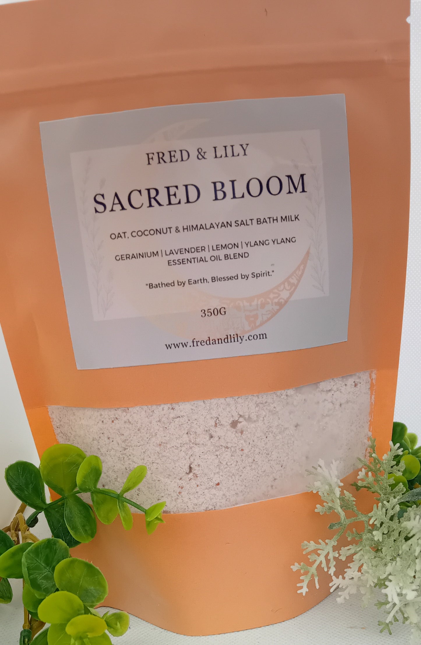 Organic Oat and Coconut Bath Milk - Sacred Bloom Blend