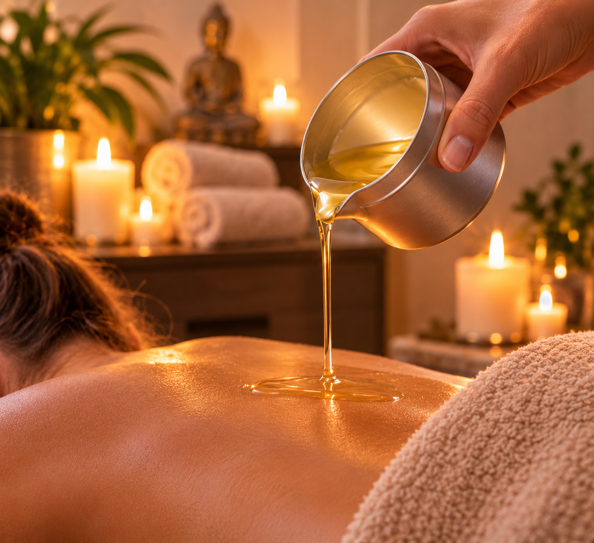 Luxury Aromatherapy Massage Candles | Soy Wax, Shea Butter & 100% Pure Essential Oils